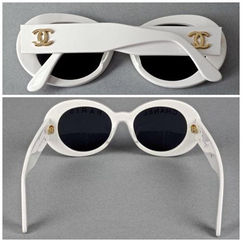 Vintage White Chanel Sunglasses 